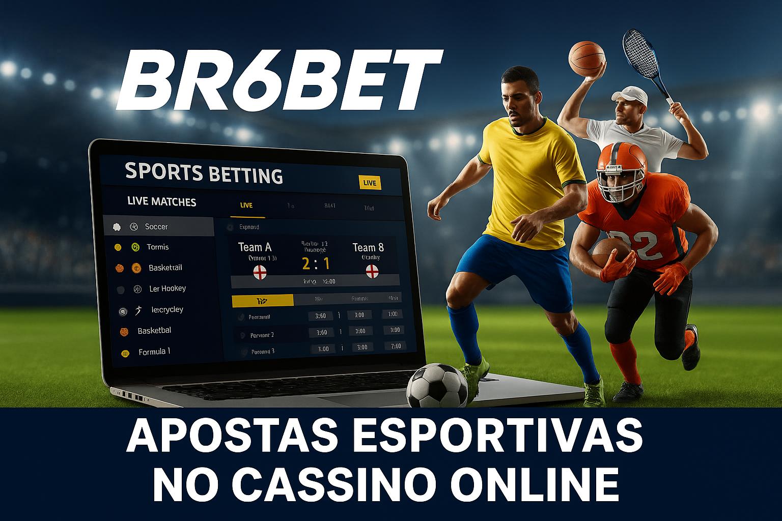 Aposte em apostas esportivas no cassino online BR6BET