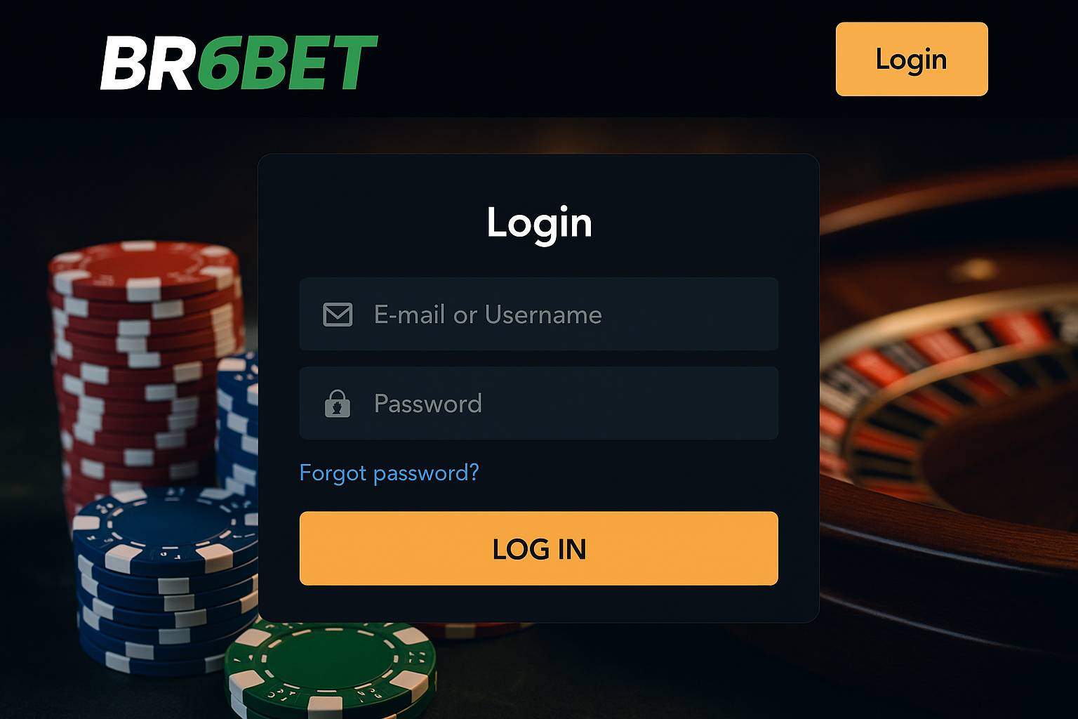 Login no Cassino BR6BET